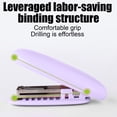 thumbnail image 5 of Hyknon Mini Stapler, Portable Compact Cute Staplers for Desk, 50 Staple Capacity Stapler, Effortless Fits 24/6 & 26/6 Staples Stapler, Simple Handheld Paper Staplers for Home Office Daily, Purple, 5 of 6