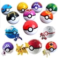 thumbnail image 2 of TOMY-figura de acción Original de Pokémon, Bola de elfo, Pikachu, Pokeball, monstruo de bolsillo, juguete variante, modelo de Anime de dibujos animados para niños, regalos de navidad, 2 of 4