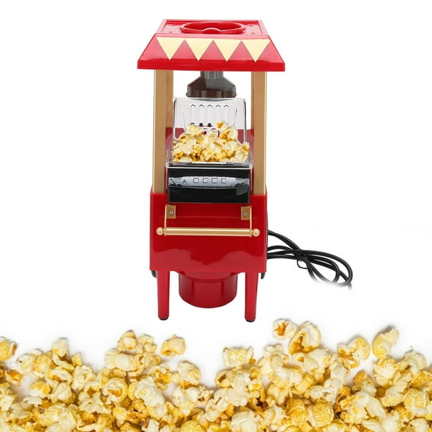 Nostalgia Popcorn Maker - Mini Máquina De Palomitas De Maíz De 3 Minutos, Palomitas De Maíz De Aire Caliente, Máquina Automática De Palomitas De Maíz Con Cuchara