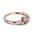thumbnail image 3 of 0.65ct Round Diamond Moissanite Clasic Ring 10K Rose GoldWedding Band, 3 of 4