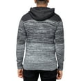 thumbnail image 2 of X RAY JEANS Mens Color Blocked Hooded Sweater, Grey, S, 2 of 5