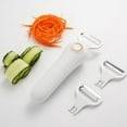 thumbnail image 2 of 5 In 1 Blade Electric Peeler, Handheld Electric Vegetable Peeler, Cordless 3 Blade Electrics Peeler, For Potato, Carrots, Fruits Vegetable Peeler, Suitable for Home Use, 2 of 6