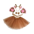 thumbnail image 4 of Disfraz de jirafa animal, accesorios de cosplay para festivales, disfraces, espectáculos escénicos Marrón, 4 of 8