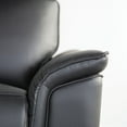 thumbnail image 4 of Furniture of America Telimate Leather Padded Reclining Sofa in Black, 4 of 8