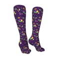thumbnail image 3 of KLL Mardi Gras and Donuts Print Cool Socks Men's Women's Crew Socks Funny Crazy Novelty Stockings, 3 of 8