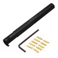 thumbnail image 1 of 10Pc Mgmn200 Carbide Insert + 1Pc High Clamping Force Mgivr2016-2 Lathe Turning Tool + Wrench Machi, 1 of 5