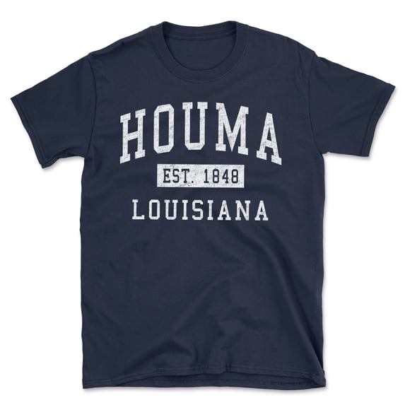 Houma Louisiana Classic Established Men's Cotton T-Shirt