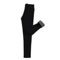 thumbnail image 4 of hoksml Women's Pants Solid Warm Tight Thick Plush Wool Waist Pants Trousers Leggings Clearance, 4 of 6