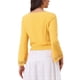thumbnail image 3 of INSPIRAR CHIC Blusas de Mujer con Mangas de Campana, Encaje Boho, Cintura Fruncida, Blusa Campesina Amarilla M, 3 of 6