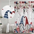 thumbnail image 4 of Pink Valentine's Day Shower Curtain Set - Extra Long 72" x 96" Washable Bathtub Curtain with 12 Hooks, Spring Floral Gifts Eucalyptus Leaves Waterproof Fabric Shower Curtains for Bathroom Décor, 4 of 6