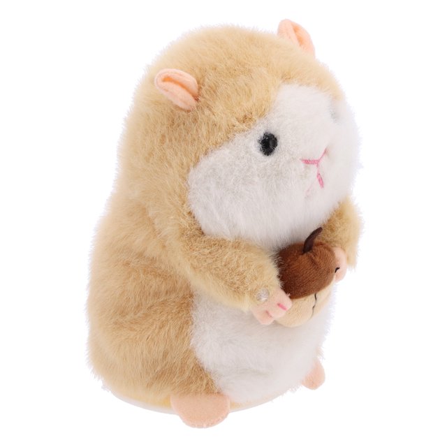 Juguete para mascotas que habla, juguete de peluche de hámster parlante, robot de hámster, robot de hámster de felpa, ultra sensible