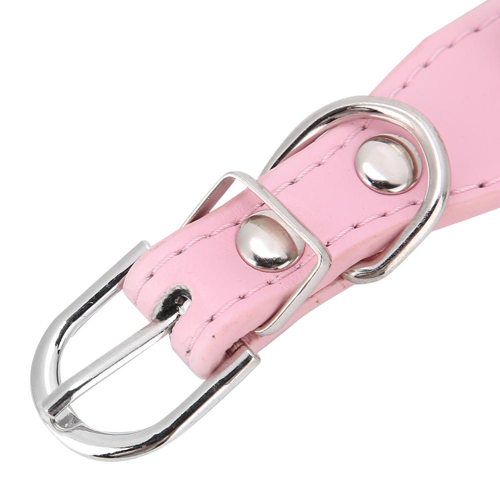 HURRISE Chien de chien r�glable collier en cuir PU PU clout� 