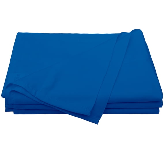 Organictune 1800 Count Luxury Microfiber Flat Sheet, Extra Soft and Cozy, Wrinkle, Fade, Stain Resistant Bed Top Sheet, Royal Blue, California King, 108"x102", 6 Pack