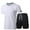 Z01 White, variant on Track Suits Mens,Sport Shorts Set Casual Summer Fitness Short Sleeve T Shirt with Shorts Athletic Comfortable Outfit,Men Sweatsuits Sets,L
