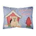 thumbnail image 1 of Caroline's Treasures BB2878PW1216 Dog House Collection Almohada decorativa de tela de lona Bulldog inglés Fawn, 12 H x 16 W, multicolor Caroline's Treasures BB2878PW1216, 1 of 1