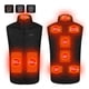thumbnail image 2 of Chaleco calefactable de talla grande Fnochy para hombre y mujer, con control dual de 9 velocidades, chaqueta calefactable de invierno., 2 of 6