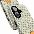 thumbnail image 2 of Funny Orange Tabby Cat Butt Case iPhone 17 16 15 14 13 12 11 Pro Plus Mini, Floral Pattern & Red Stripes Cute Hiding Kitten Cover, 2 of 6