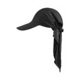 thumbnail image 5 of Women Muslim Headscarf Hat Pre Tied Hair Loss Turban Solid Color Chemo Baseball Cap Slouchy Bonnet Head Cover, 5 of 7