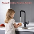 thumbnail image 6 of SUMERAIN Lead Free Stainless Steel Kitchen Faucet with Pull Down Sprayer, Matte Black Kitchen Sink Faucet, 6 of 12