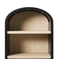 thumbnail image 4 of Walker Edison Modern 5 Shelf Open Arched Bookshelf, Black, 4 of 17