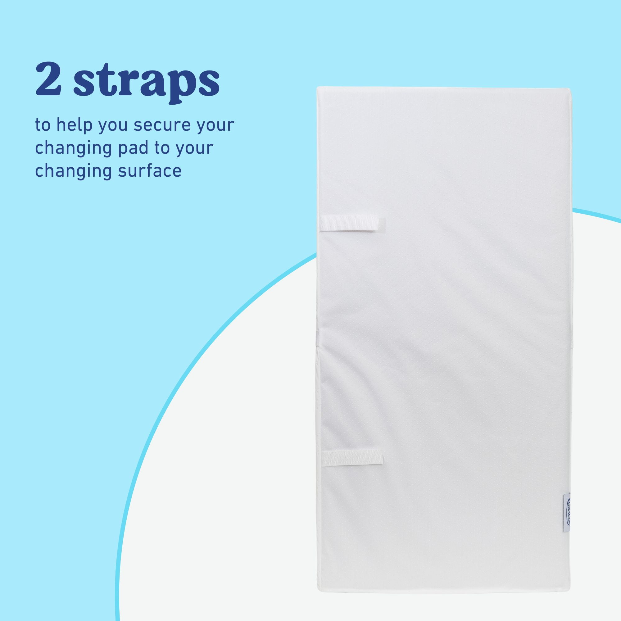 Graco PEVA Contoured Water-Resistant Diaper Changing Pad, 1 piece