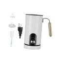 thumbnail image 4 of Espumador de leche eléctrico automático, vaporizador de leche fría y caliente, batidora de mano, gran capacidad, acero inoxidable, fácil de limpiar, i blanco, 4 of 9