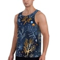 thumbnail image 2 of KLL Mystical Underwater Coral Scene Print Men's Muscle Gym Workout Stringer Tank Tops Bodybuilding Fitness T-Shirts Tank Tops Men-3X-Large, 2 of 7