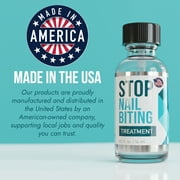 Stop Nail Biting Treatment - Clear, Bitter-Tasting Nail Polish To Stop Nail-Biting - Easy To Apply and Safe For Children - Nail Strengthener Solution - (0.5 fl oz)