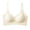 White, variant on Women Star Glitter Seamless Wireless Bra Thin Adjustable Straps V Neck Invisible Everyday Lounge Bra Black XXL
