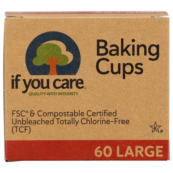 Pack of 24, If You Care Large Baking Cups, 60 pc