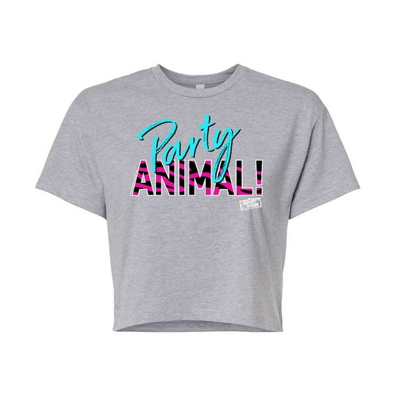 Jersey Shore - Party Animal - Juniors Cropped Cotton Blend T-Shirt