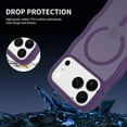 thumbnail image 5 of Magnetic for iPhone 17 Pro Max Case, (Compatible with Magsafe) Curly Wavy Frame Hard Translucent Matte Clear Back Cover for Women Men TPU Bumper Shockproof Phone Case, 5 of 8