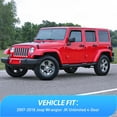 thumbnail image 2 of Nilight in Channel Rain Guards for Wrangler JK 2007 2008 2009 2010 2011 2012 2013 2014 2015 2016 2017 2018 Unlimited 4-Door Window Deflectors, Vent Window Visors, 2 of 6
