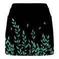 thumbnail image 4 of Roncen Women's Solid Mid-Rise Skort - Sporty Casual Shorts with Layered Skort Design for Versatile Styling, 4 of 5