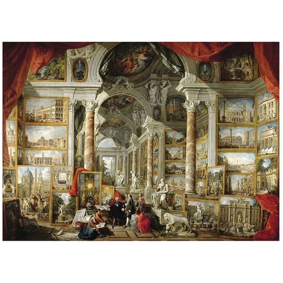 View of the Modern Rome, a 1000-piece Puzzle by Tomax Puzzles