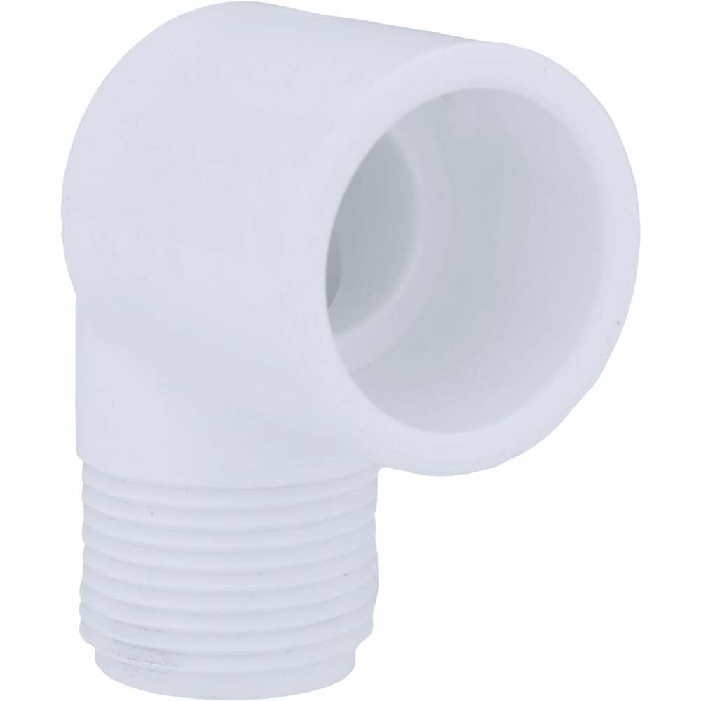 Charlotte Pipe PVC 02306 0800 PVC Elbow 3/4 Slip x 1/2 MPT Dia Pack of 25 in. 