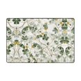 thumbnail image 5 of ZICANCN Area Rugs Doormat , Leaves Flowers Plants Floral Design Facecloth Non-Slip Floor Mat Rug for Living Room Kitchen Sink Area Indoor Outdoor Entrance 72"x48", 5 of 9