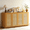 Rattan Wood, variant on UZUGUL 4-Door Fluted Rattan Sideboard, Wood Color, Woven Accent, Sturdy & Stylish