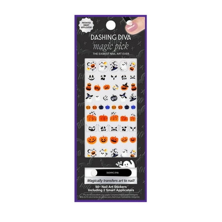 Dashing Diva Magic Pick Pumpkin Patch Nail Art Stickers
