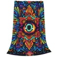 thumbnail image 2 of Vsdgher Vibrant Psychedelic Eye Ultra-Soft Micro flannel Blanket Throw Blankets for Couch Sofa, Bed (4 sizes)-40"x30", 2 of 7