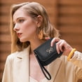 thumbnail image 4 of Women's Lychee Pattern Soft Leather Bowknot Coin Purse, Card Holder Mini Handbag for Everyday Carry, 4 of 6