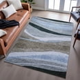 thumbnail image 6 of Addison Rugs Mayfield Premium Machine Washable Transitional Swirls Brown Rectangle Rug, 8' x 10', 6 of 6