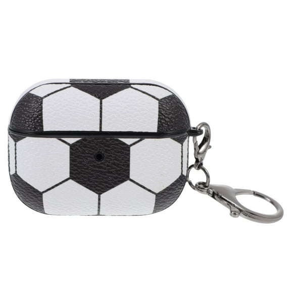 Hemoton Earbud Headphones Earbuds Earphone Case Portable Football Pattern