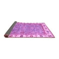 thumbnail image 2 of Ahgly Company Indoor Round Oriental Purple Traditional Area Rugs, 8' Round, 2 of 4
