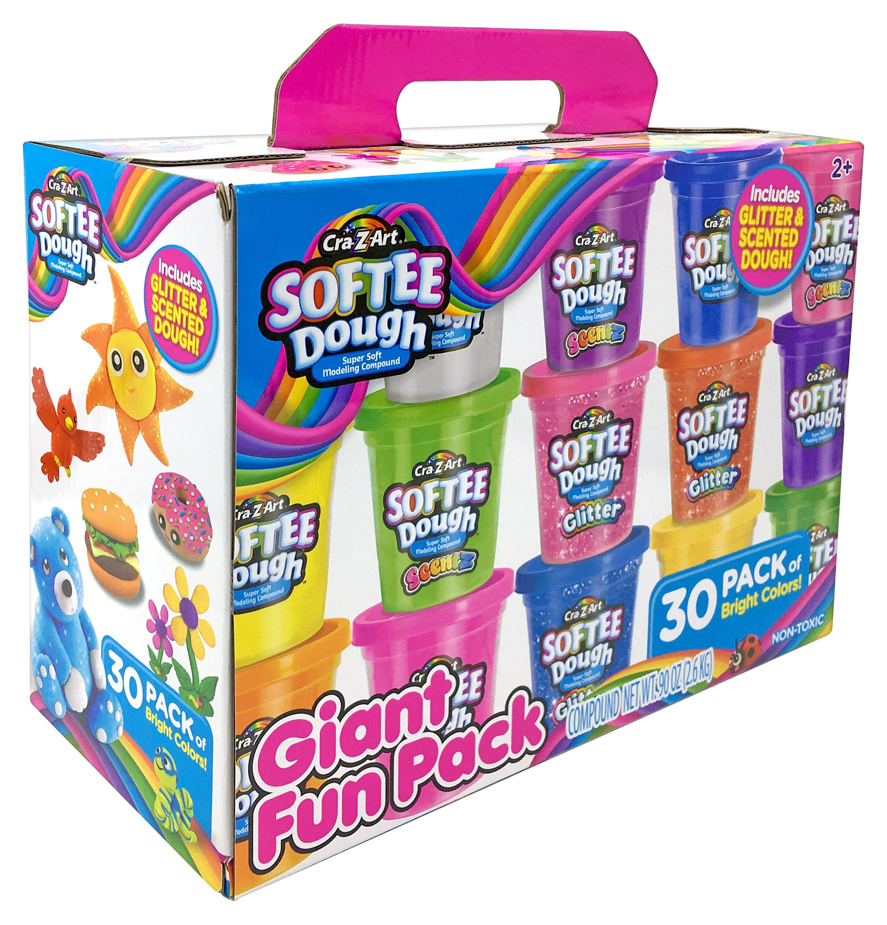 Cra-Z-Art Softee Dough Super Value Giant Fun Pack, 30ct, 3oz