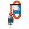 Woods 0692 16/3-Gauge SJTW Trouble Light with Metal Guard & Outlet, Orange, 75-Watt, 50-Foot