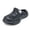 Black, variant on Men's Wide Toe Box Platform Clogs with Arch Support Comfortable Close Toe Sandals Non Slip Work Shoes Black Size 9.5