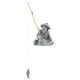 thumbnail image 1 of Figura de pescador en miniatura. Figuras de pescador en miniatura. Figuras de pescador chino sentado pescando. Estatua de pescador decorativa., 1 of 7
