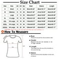 thumbnail image 3 of LEAVINGSUO Womens Plus Size Clearance $5 Women's Fashion Printed V- Neck Three Quarter Sleeve T-Shirt Blouse Loose Tops, 3 of 5