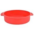 thumbnail image 3 of Round Cake Mold Pan NonStick Reusable Baking Pan with Handles Home Kitchen Bakeware(Red ), 3 of 5